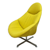 Vintage Dutch design swivel lounge chair
