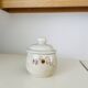 Vintage sandstone sugar bowl Sarreguemines France