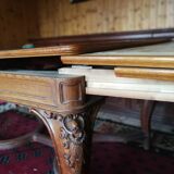 Large table for 12 people with extensions, Louis XV style.
