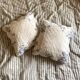 Housses de coussin en coton ancien en toile de Jouy