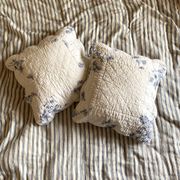 Housses de coussin en coton ancien en toile de Jouy