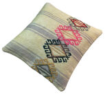 Vintage turkish kilim cushion cover, 40 x 40 cm