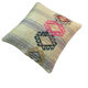 Housse de coussin kilim turc vintage, 40 x 40 cm