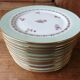 12 PL Limoges porcelain dessert plates 17.8 cm flower decoration