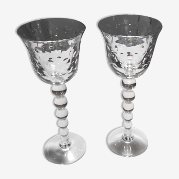 Set of 2 wine glasses Bubbles Saint Louis