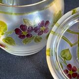 Non-selfish night service - art nouveau - hand-decorated satin blown crystal