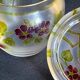 Non-selfish night service - art nouveau - hand-decorated satin blown crystal