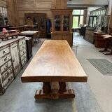 1950s mountain table in solid elm