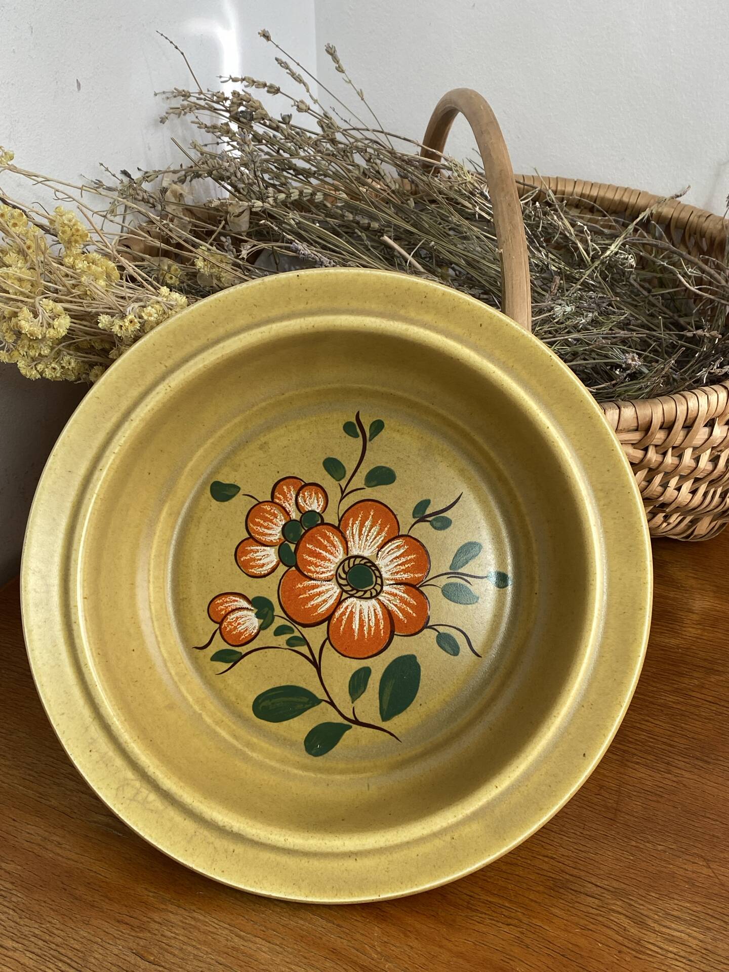 Earthenware salad bowl, Lunéville, 1970