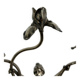 Large figurative chandelier with a femme fatale nymph.