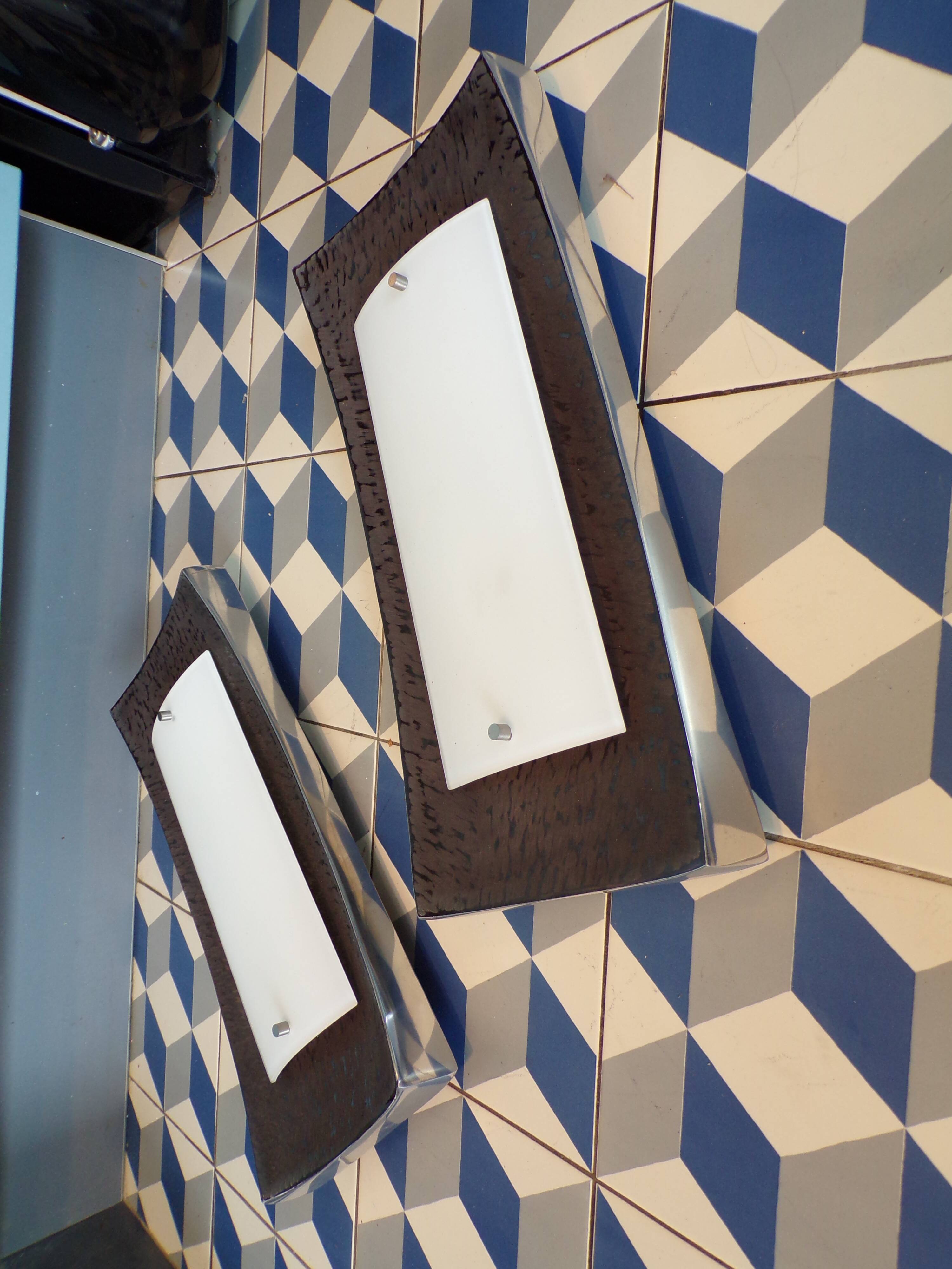 Pair of Fischer Leuchten wall lights design 1990