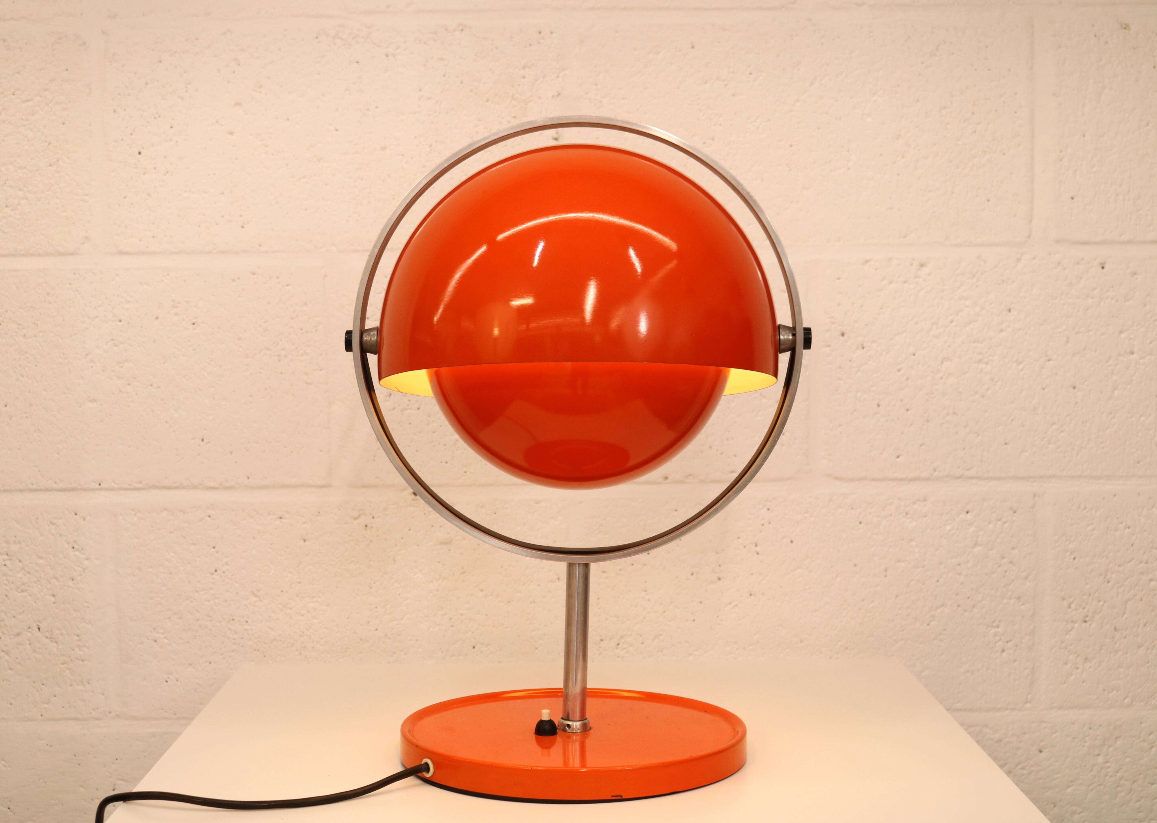 Rare vintage Moonlight space age table lamp by Buch & Jørgensen for Quality