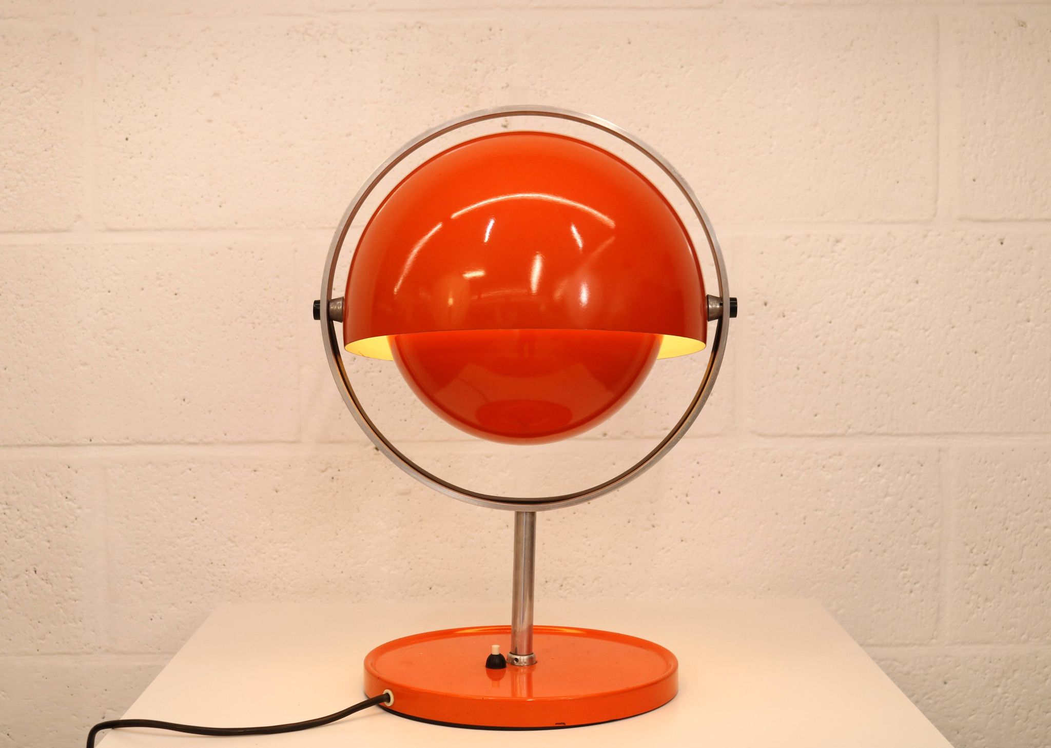 Rare vintage Moonlight space age table lamp by Buch & Jørgensen for Quality