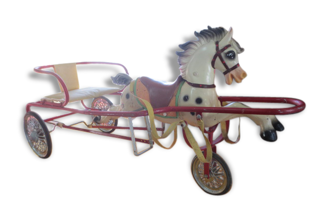 Jouet ancien : sulky pour enfant
