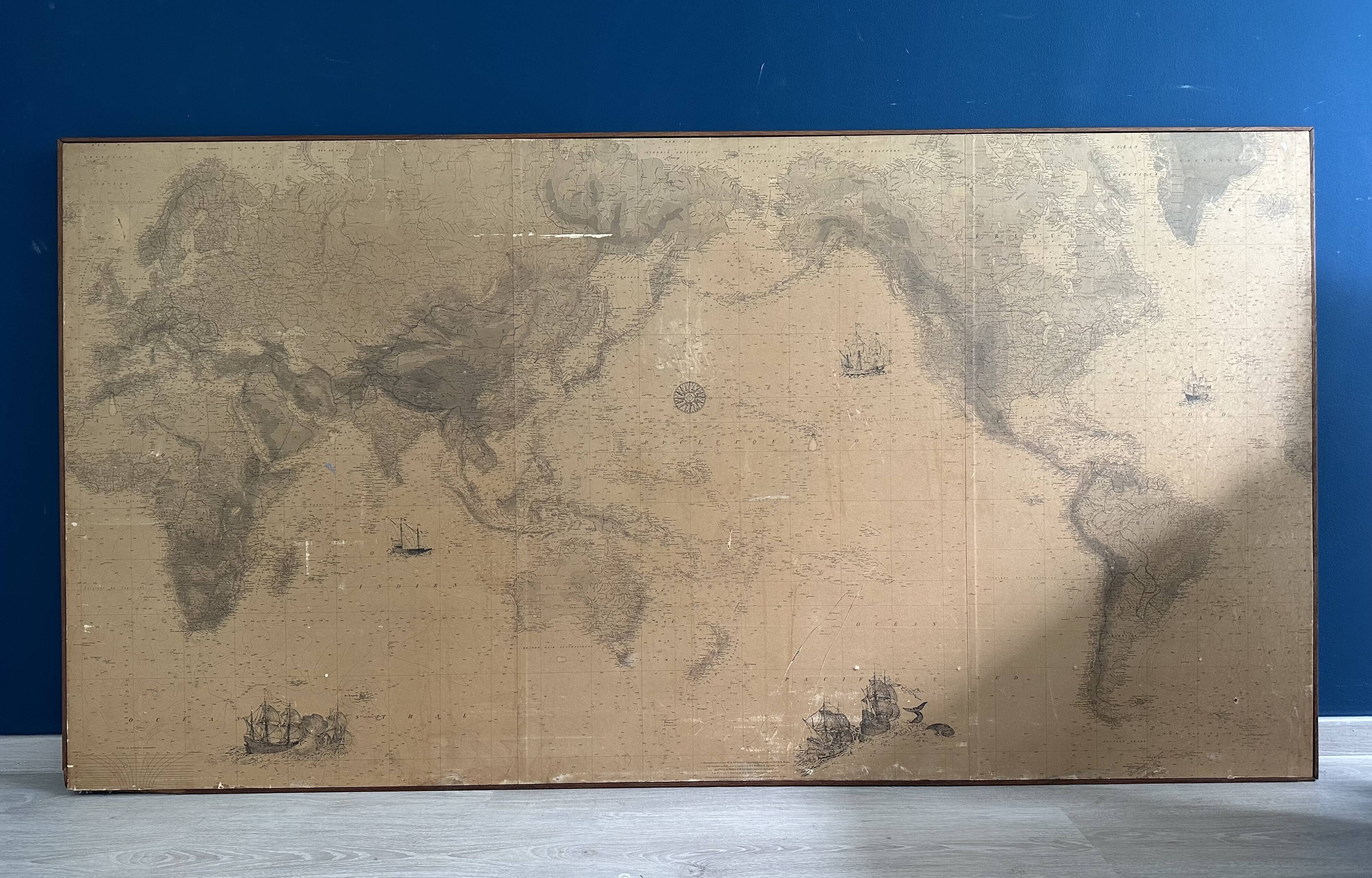 Planisphere of the naval hydrographic service