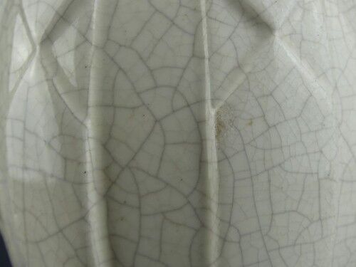 Cracked ceramic vase Art Deco