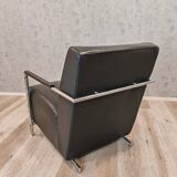 Vintage Design Armchair by Harvink – Black Leather