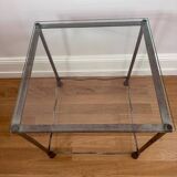 Marktex Beistelltisch mit Glasplatte (2000) – elegantes Vintage-Design mit