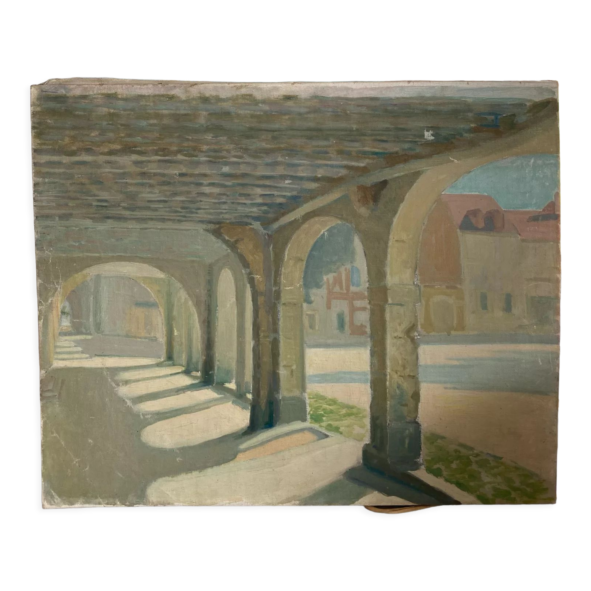 Oil painting The Colonnade