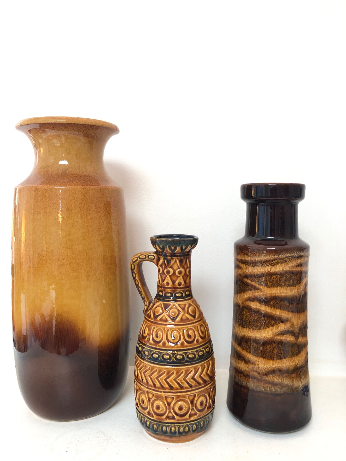 Composition 3 German vases W. Germany, 1970