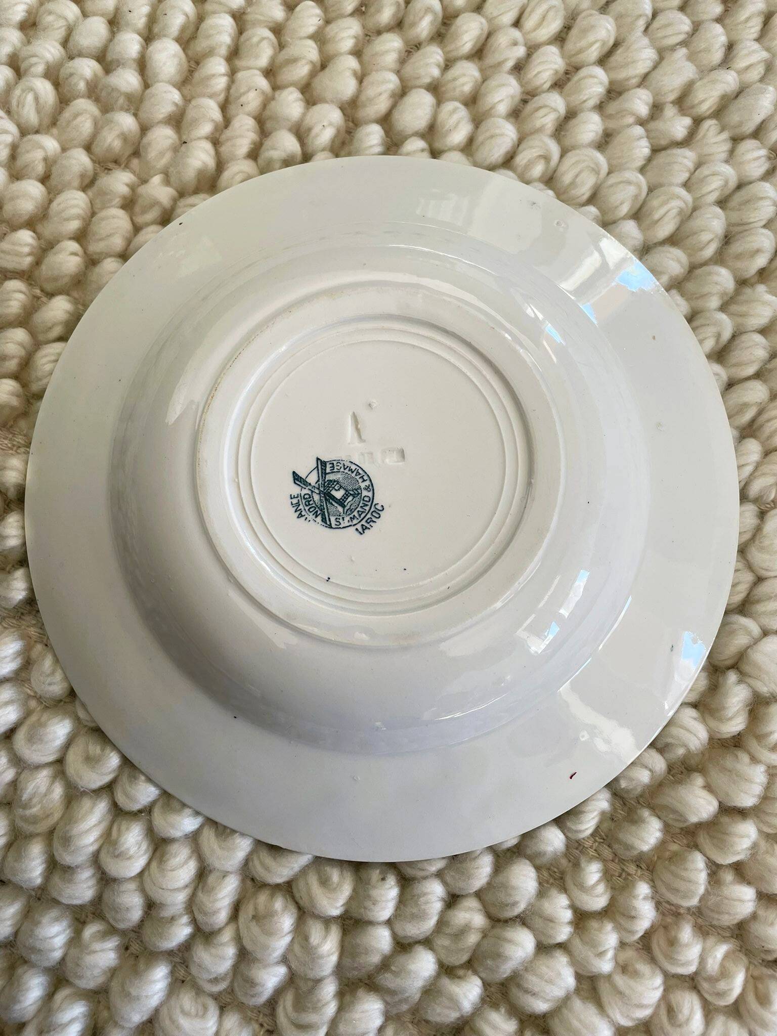 Lot of 6 ironstone plates (Morocco series)