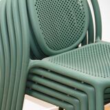 Set of 10 Pedrali garden chairs