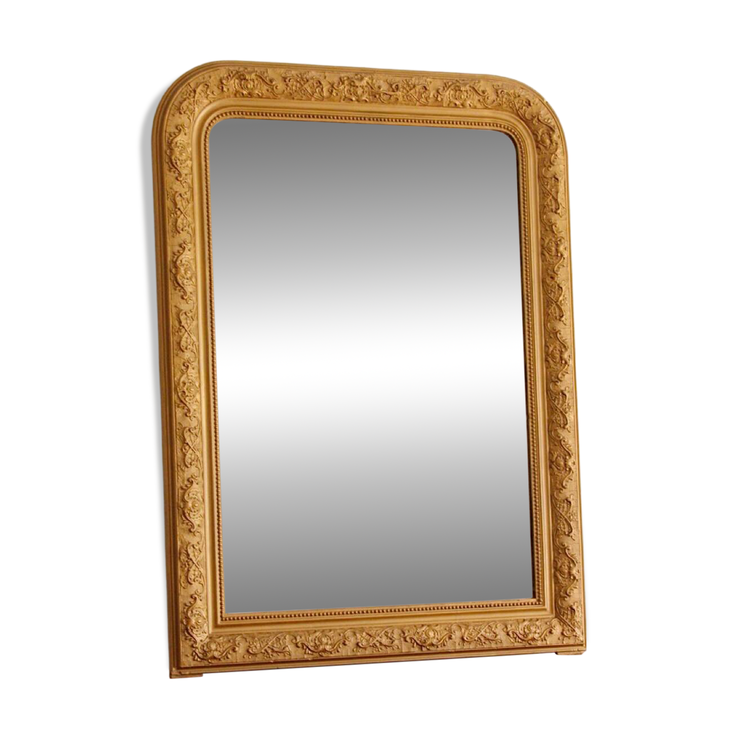 Miroir Louis-Philippe Doré Vintage