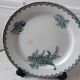 Duo of dishes Saint-Amand Terre de Fer, model Muguet, XIXth
