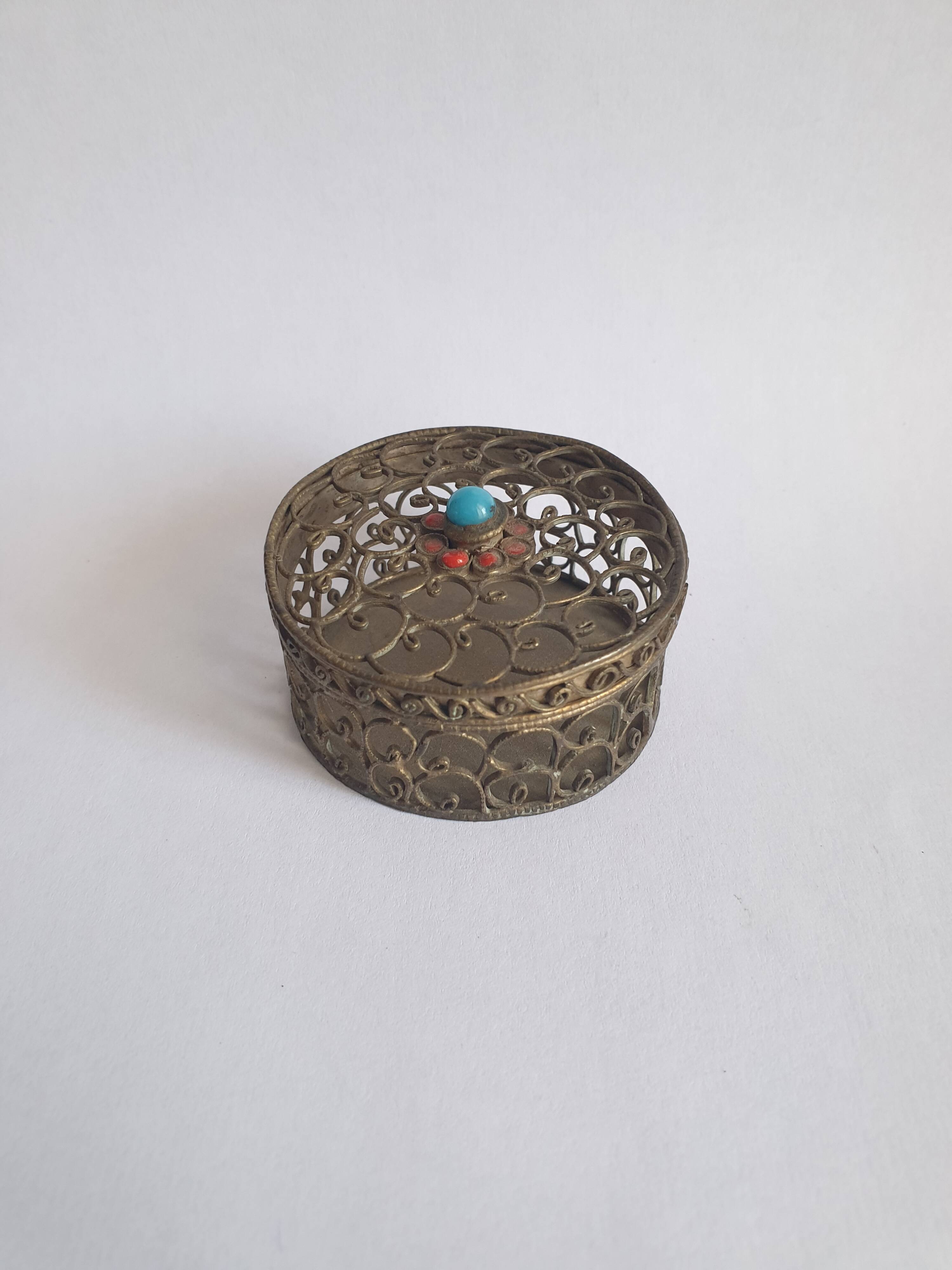 Antique openwork incense box from Asia