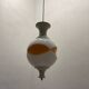 Set of 3 Space Age Pendant Lights in White Opaline Glass, Italy, 1970s
