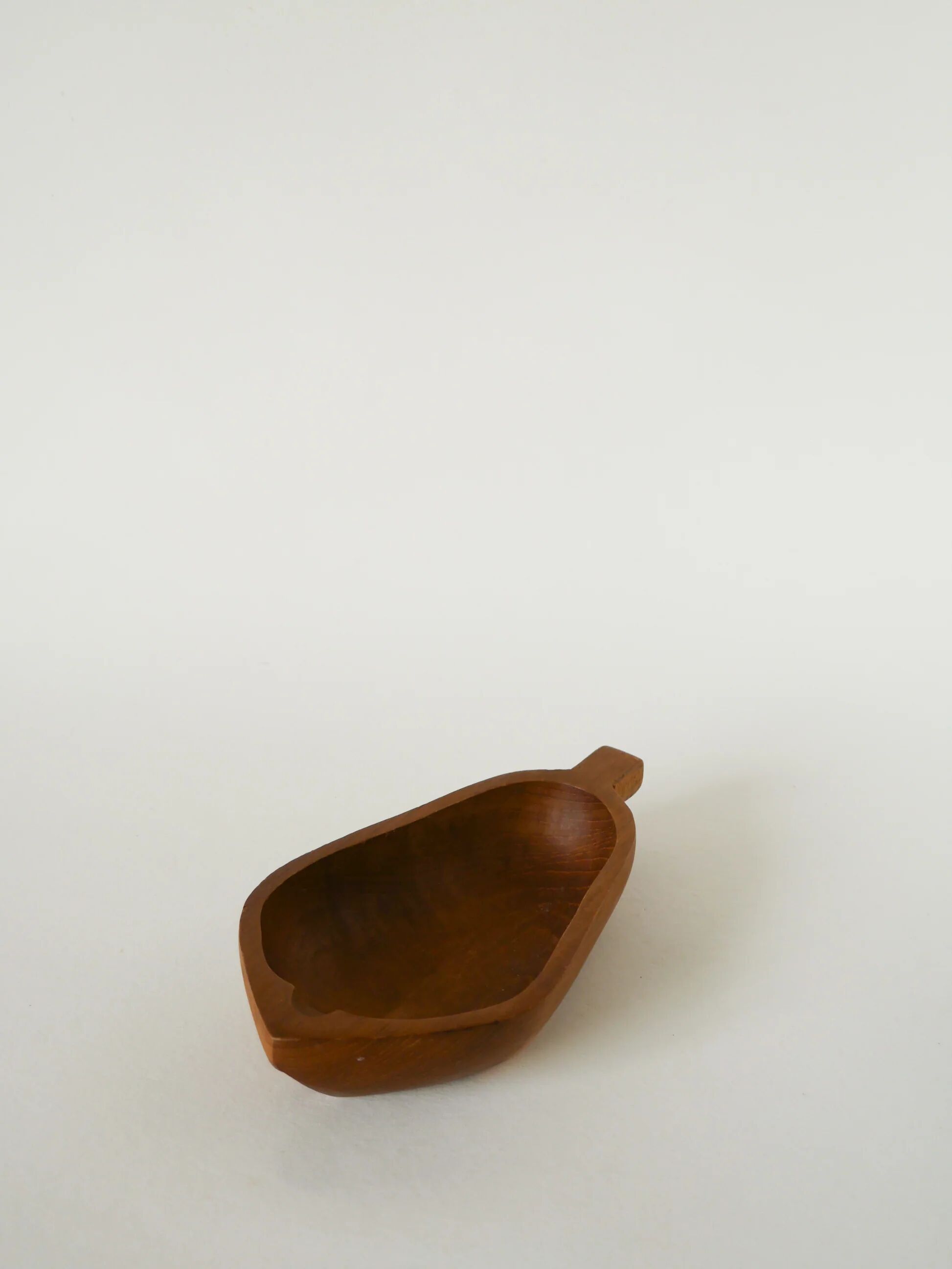 Olive wood catchall, pear, 1970