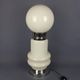 Murano glass table lamp by Nason, Birillo metal, Space Age design 1970.