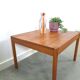 Vierkante Deense teak salontafel Magnus Olesen met ronde poten, nr.2