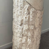 Vintage travertine column 70s-80s