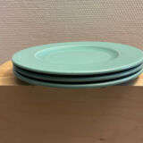 Assiettes à dessert bleu clair