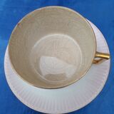 Tea cup with saucer in Earthenware K G Lunéville (Keller Guerin)