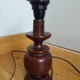 Bedside lamp turned wood