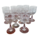 10 chiseled crystal port glasses