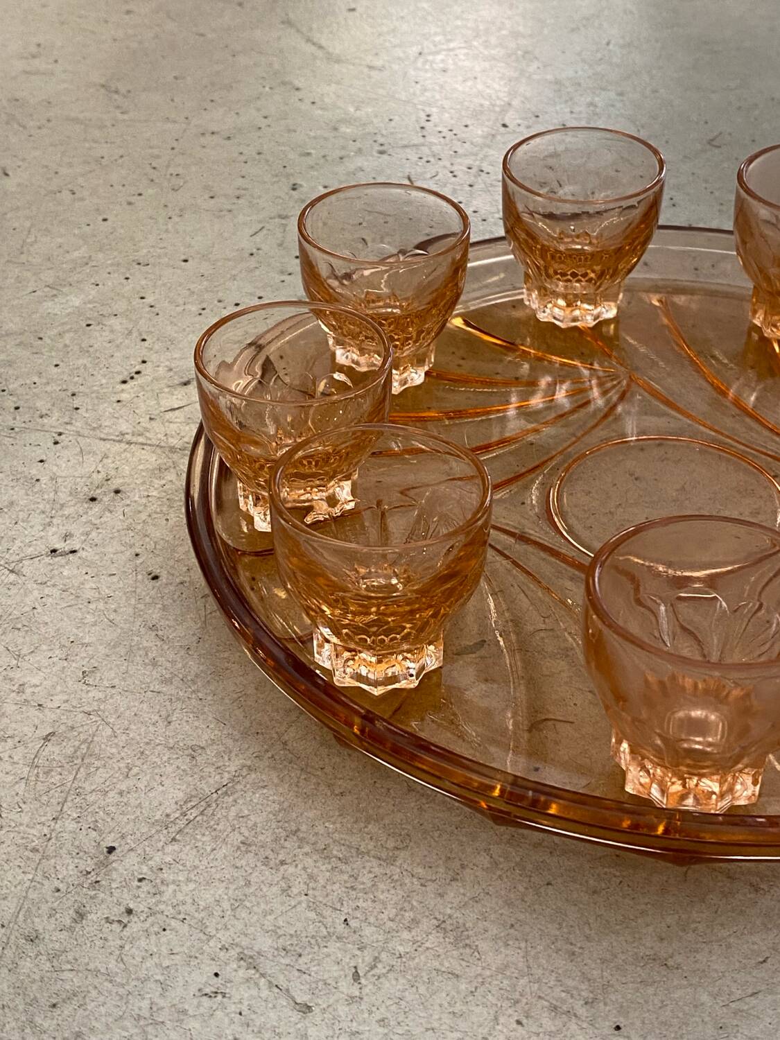 Art Deco liqueur service