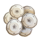 Set of 6 dinner plates Gefle Sweden model Anglo