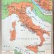 Old school map Hatier Brunhes 43, 1940 - Greece and ancient Italy