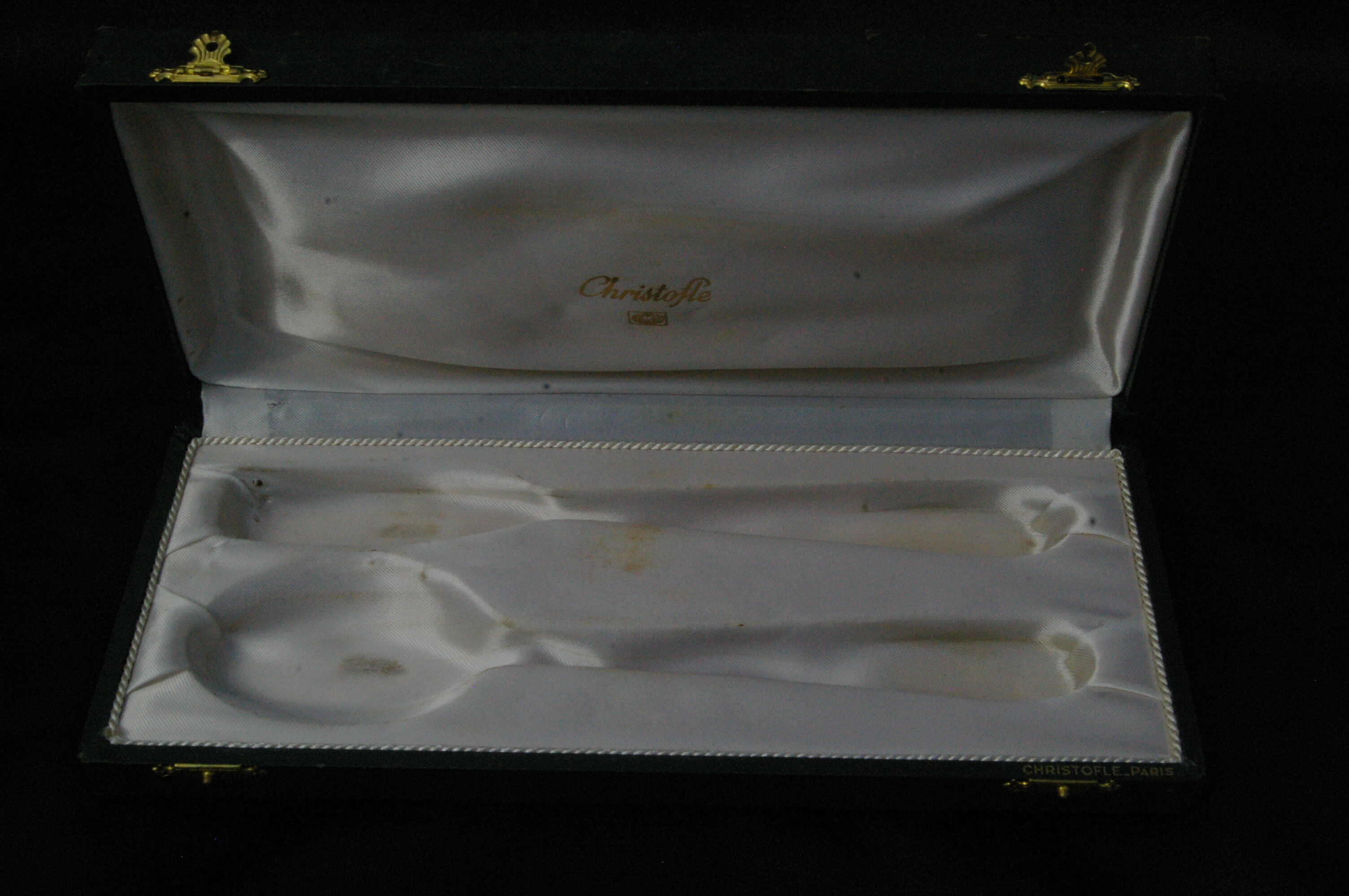 Christofle serving cutlery (fork / spoon) vendôme shell