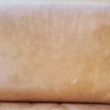 Corner sofa Roche Bobois camel leather 1980.