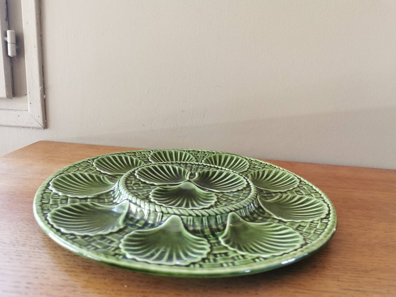 Service à coquillages en barbotine Longchamp