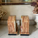 Pair of Art Deco marble and onyx bookends