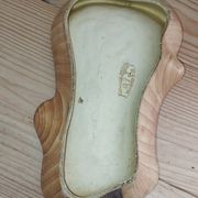 Vallauris catchall – Wood imitation enamel – Organic shape – 1950s–60s