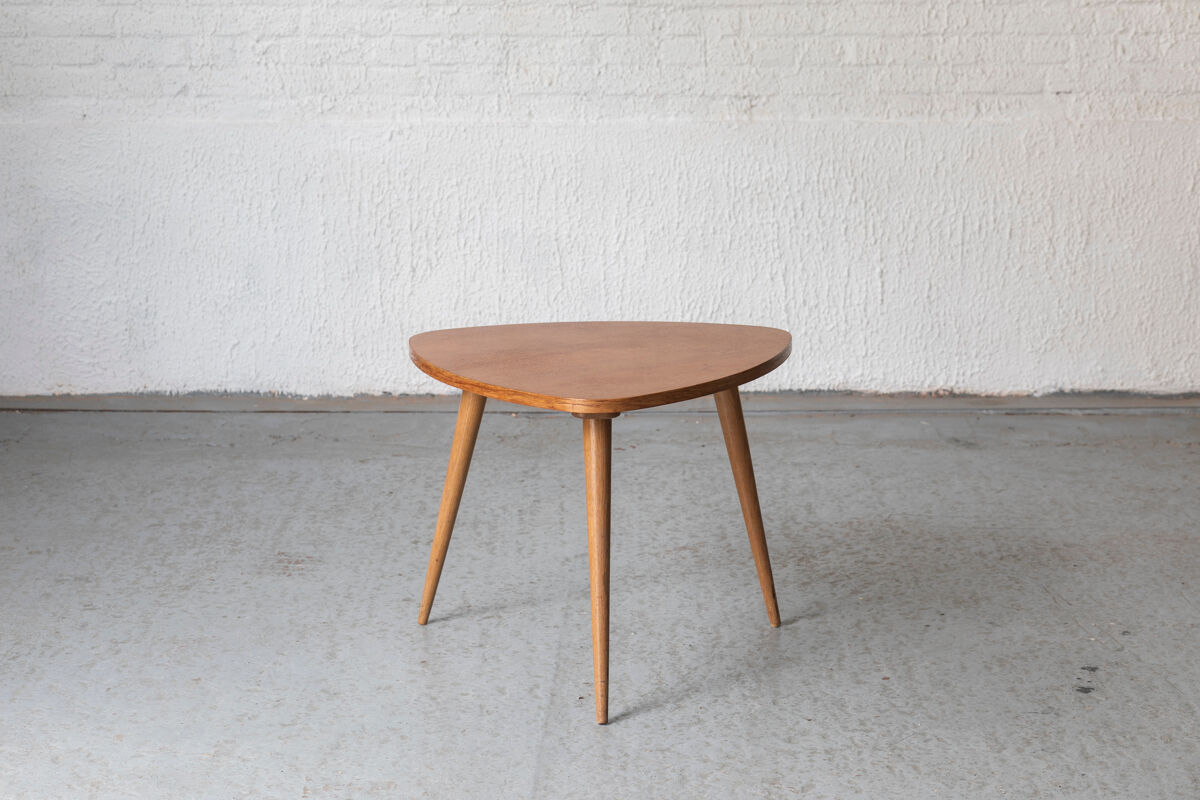 Triangular side table by Cees Braakman for Pastoe, Dutch design, 1960s