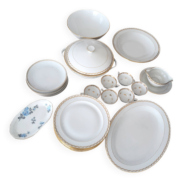Set de vaisselle en porcelaine de limoges