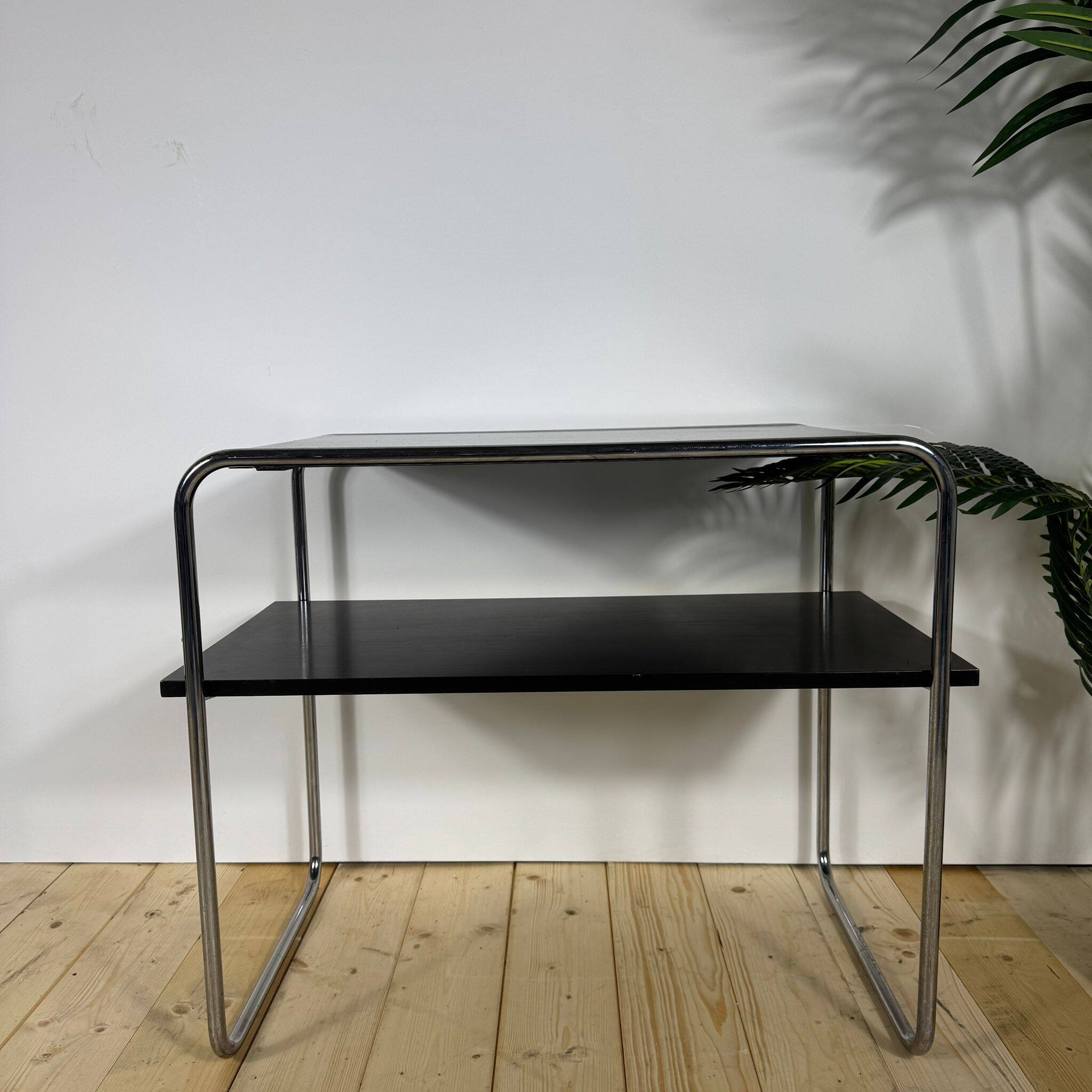 Bauhaus coffee table with two levels by Marcel Breuer for Thonet