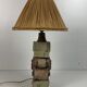 Mid century brutalist ceramic table lamp by Bernard Rooke, 1970s